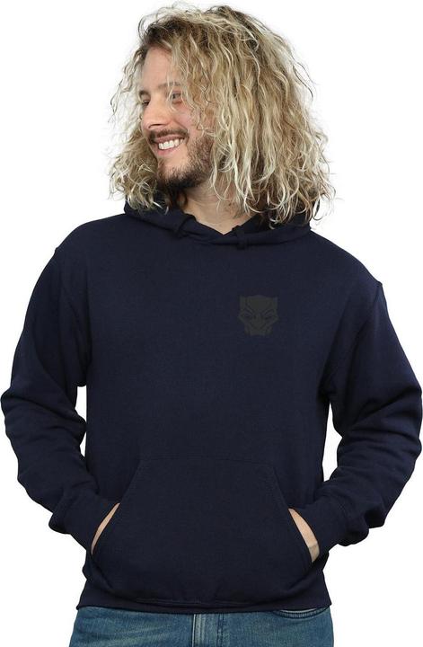 Produktbild Black Panther Schwarz auf Schwarz Brust drucken Hoodie (M)