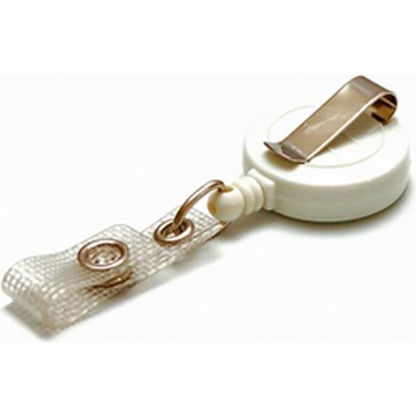 Evolis, Informationsschild, Plastikclip Auszieh. 100er wh Rolle+ca.72cm Band z.auszieh. IDS940