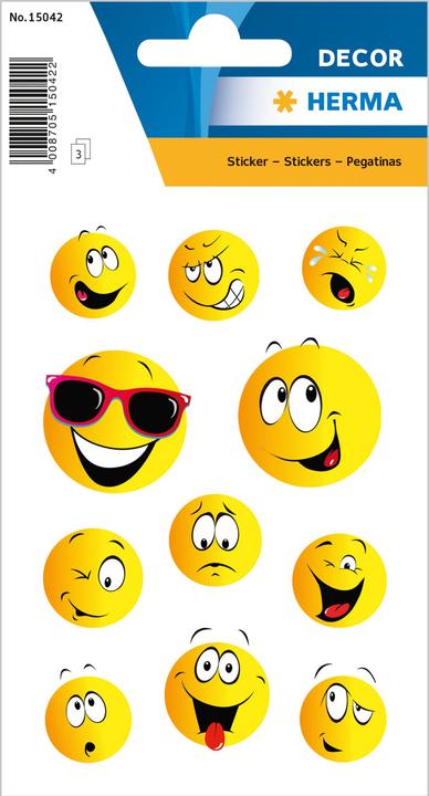 Actual product image HERMA Sticker Emoji (33 Sticker)