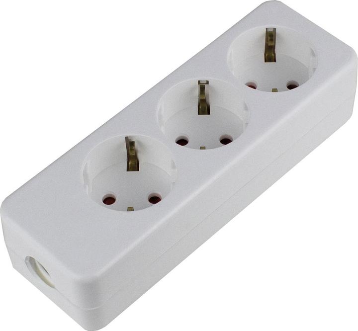 Image du produit As - Schwabe 11731 Prises multiples sans interrupteur Blanc (3 x, CEE 7/3)