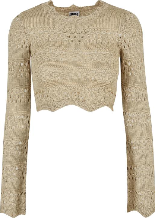 Produktbild Urban Classics Häkel-Crop-Strickpullover Frau (L)