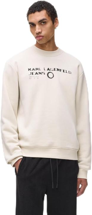 Produktbild Karl Lagerfeld Jeans, Heren, Eclipse Logo Sweat, Regular Fit, Beige, L (L)