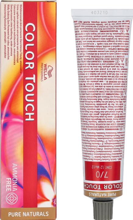 Actual product image Wella Colour Touch Pure Naturals (7/0 medium blonde)
