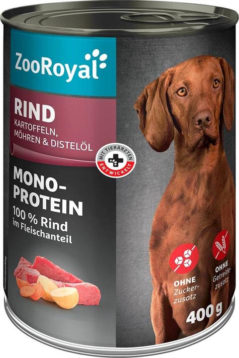 Zooroyal Mono-Protein Rind mit Kartoffeln, Mhren & Distell - Galaxus