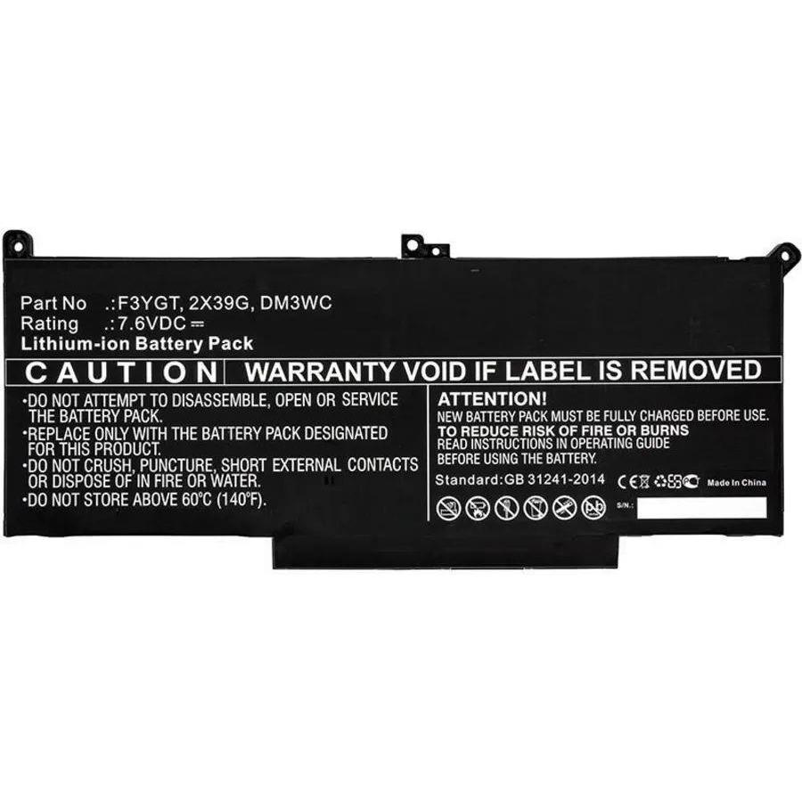 CoreParts Laptop Battery for Dell (4 Zellen, 8200 mAh), Notebook Akku, Schwarz