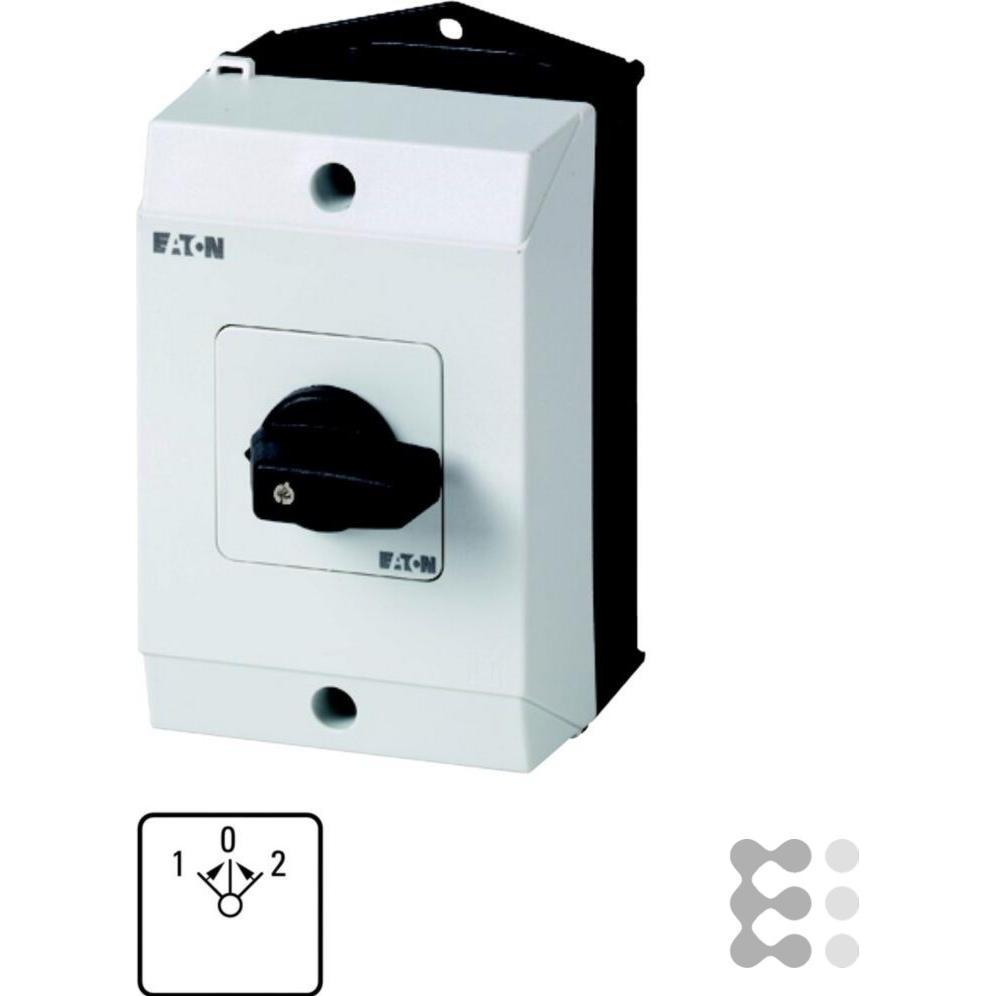 Eaton Wendeschalter Aufbau tast. I G 1-0-2 T0-3-8228, Taster + Schalter, Schwarz