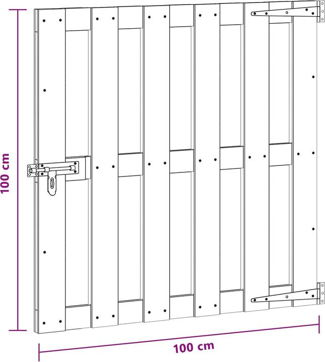 Produktbild vidaXL Gartentor
