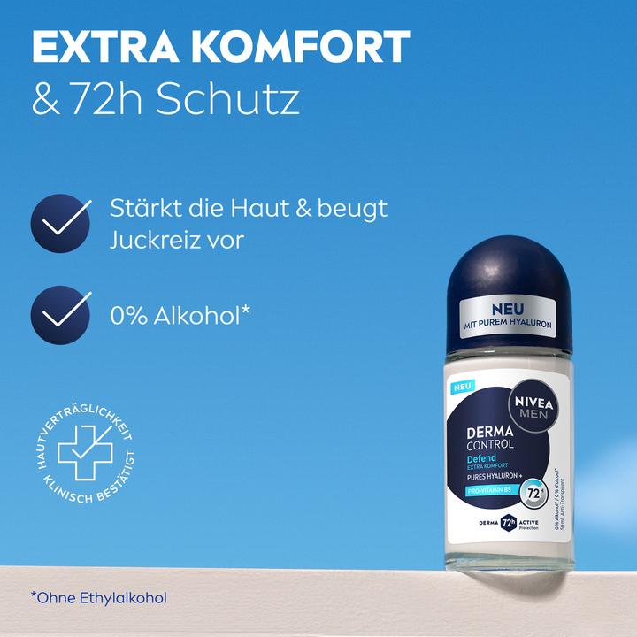 Produktbild NIVEA MEN Defend Derma Control Roll-On (Roll-on, 50 ml)