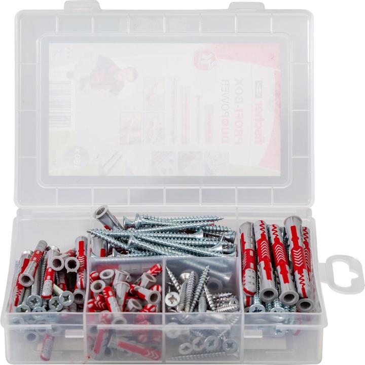 Actual product image Fischer Meister-Box DUOPOWER with screws 50x6/.5x40 30x8/5x60 (160 pcs.)