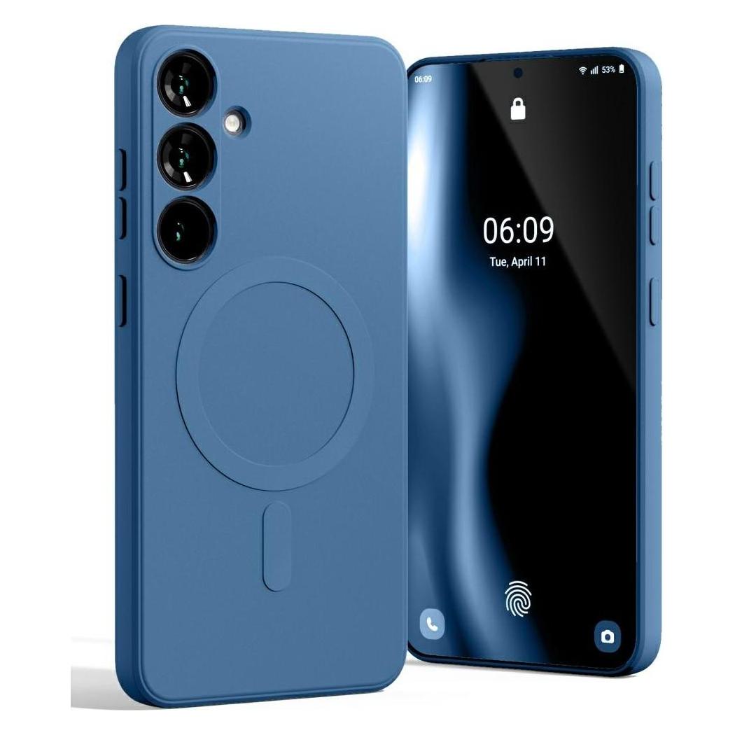 Mercury Blu Magsafe Semi-Silicone Sam S25+ S936 Niebieski /Blue (Samsung Galaxy S25+), Cover Smartphone,