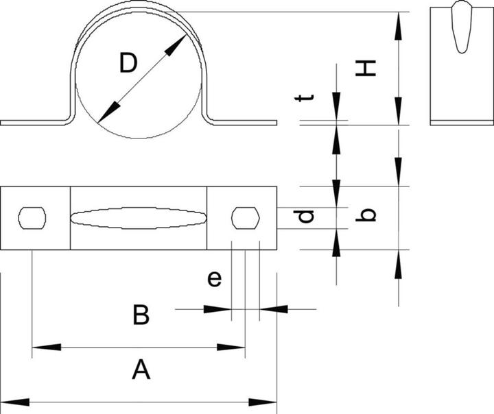 Actual product image OBO Bettermann Mounting clamp