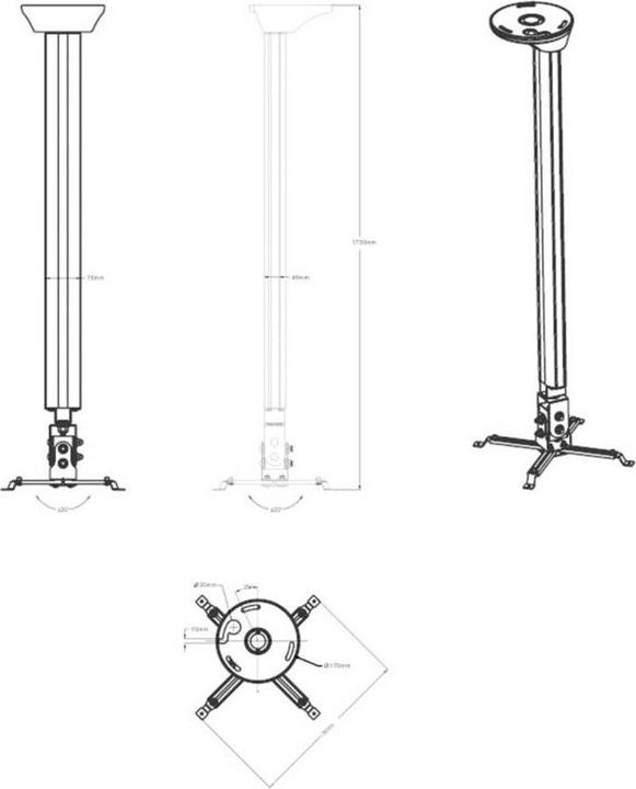 Produktbild Neomounts TV Desk Stand (base) (Decke)