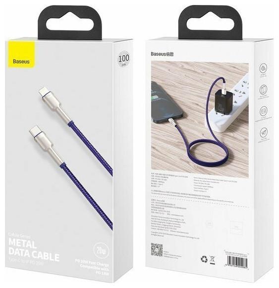 Produktbild Baseus Cafule Series USB-C cable for Lightning, 20W, 2m (purple) (2 m, USB 2.0, 20 W)