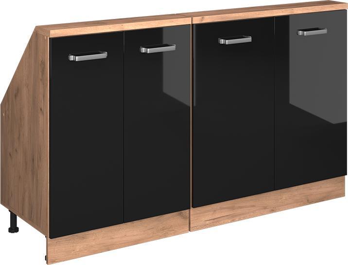 Black high gloss, Gold power oak