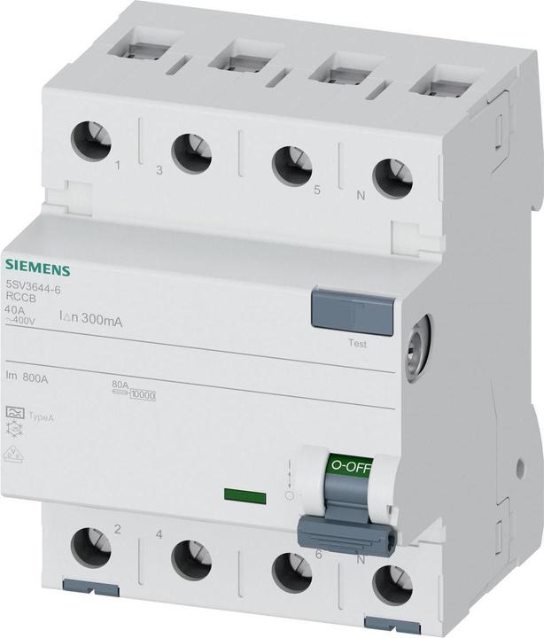 Produktbild Siemens RCCB Type A 40A 3+N-pole 300mA 400V 4mW
