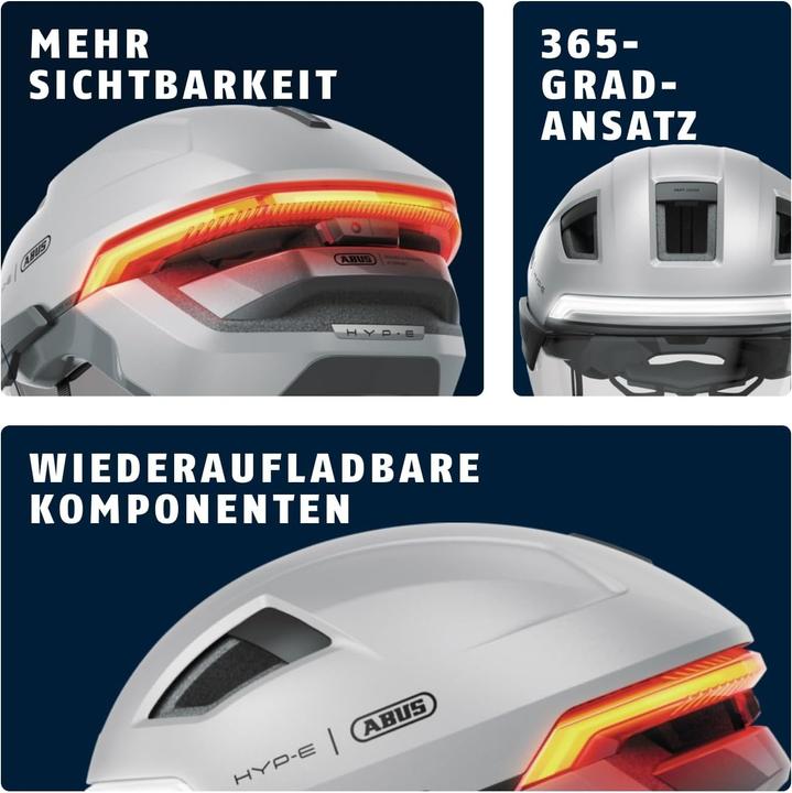 Produktbild Abus HYP-E ACE gleam silver S (51 - 55 cm)