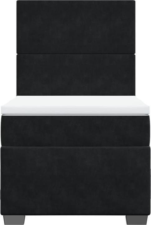 Produktbild VidaXL Bo x springbett mit Matratze 200 x 200 cm Samt (200 x 200 cm)