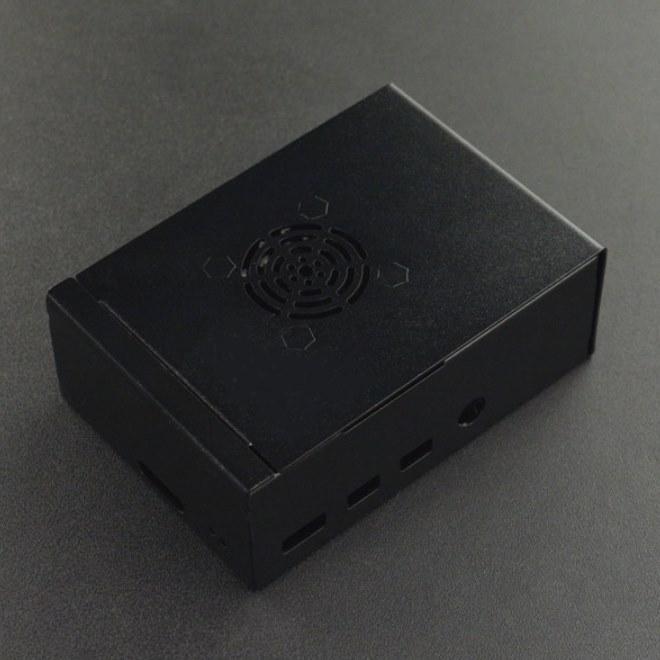 Actual product image DFRobot Raspberry Pi 4 metal case with heat sink and silent fan