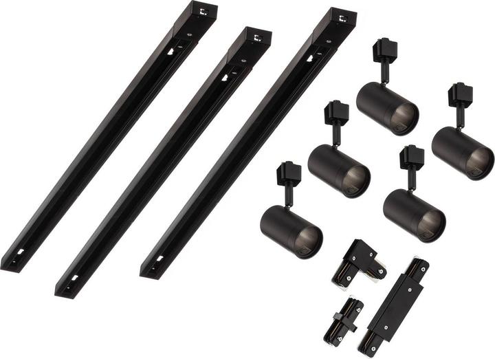 Actual product image Prios Jorell 1-circuit track system 5-lights black