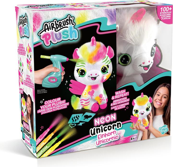 Image du produit Canal Toys Airbrush Plush - Licorne néon (30 cm)