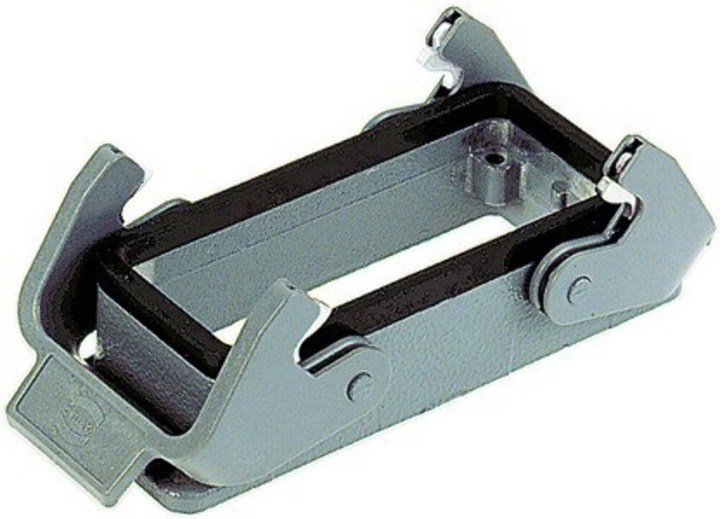 Produktbild Harting HAN B Steckverbinder Chassisgehäuse Typ 16BMetall, Aufbaumontage mit Verriegelungsbügel