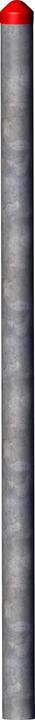 Huck Seiltechnik Huck Stahlpfosten für Seilparcours Haiger (240 cm)