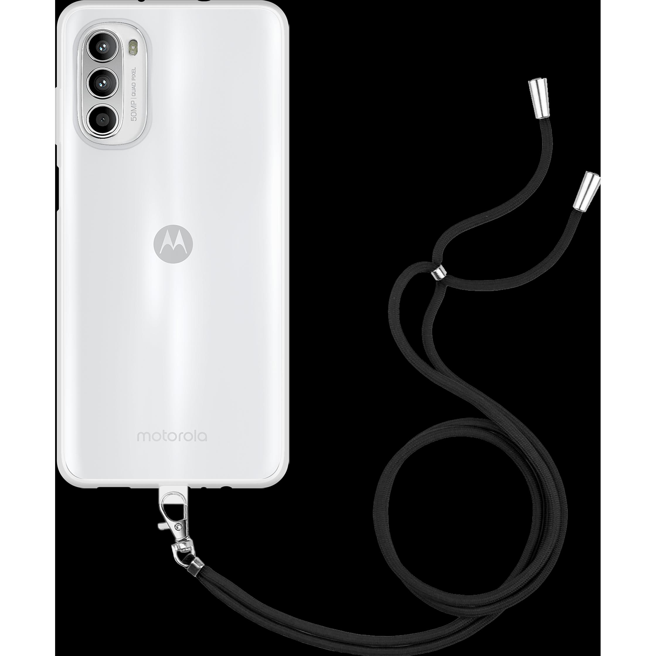 Thumbnail - Cazy Handykette Hülle Kompatibel mit Motorola Moto G52 - Silikon Handyhülle mit Band Necklace Hülle -, Handykette, Trans...