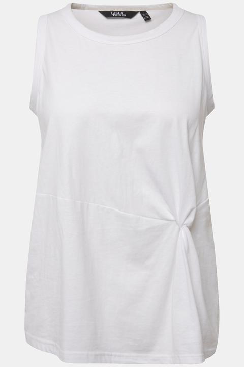 Immagine prodotto Ulla Popken Top smanicato classico con drappeggio e scollo rotondo (62)
