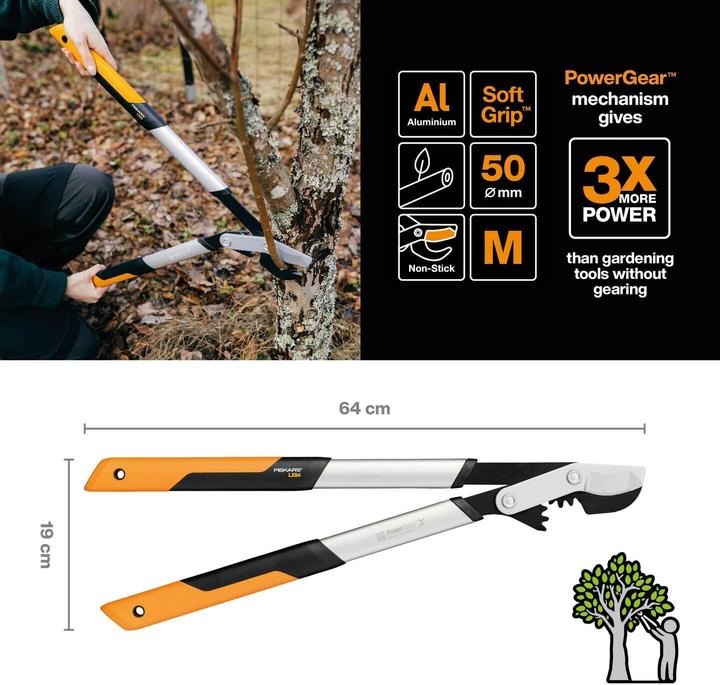 Actual product image Fiskars PowerGearX LX