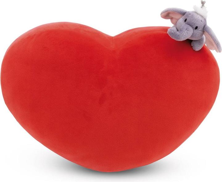 Produktbild NICI 61491 Kissen Love Elefant herzförmig 42x27cm mit (42 x 27 cm)