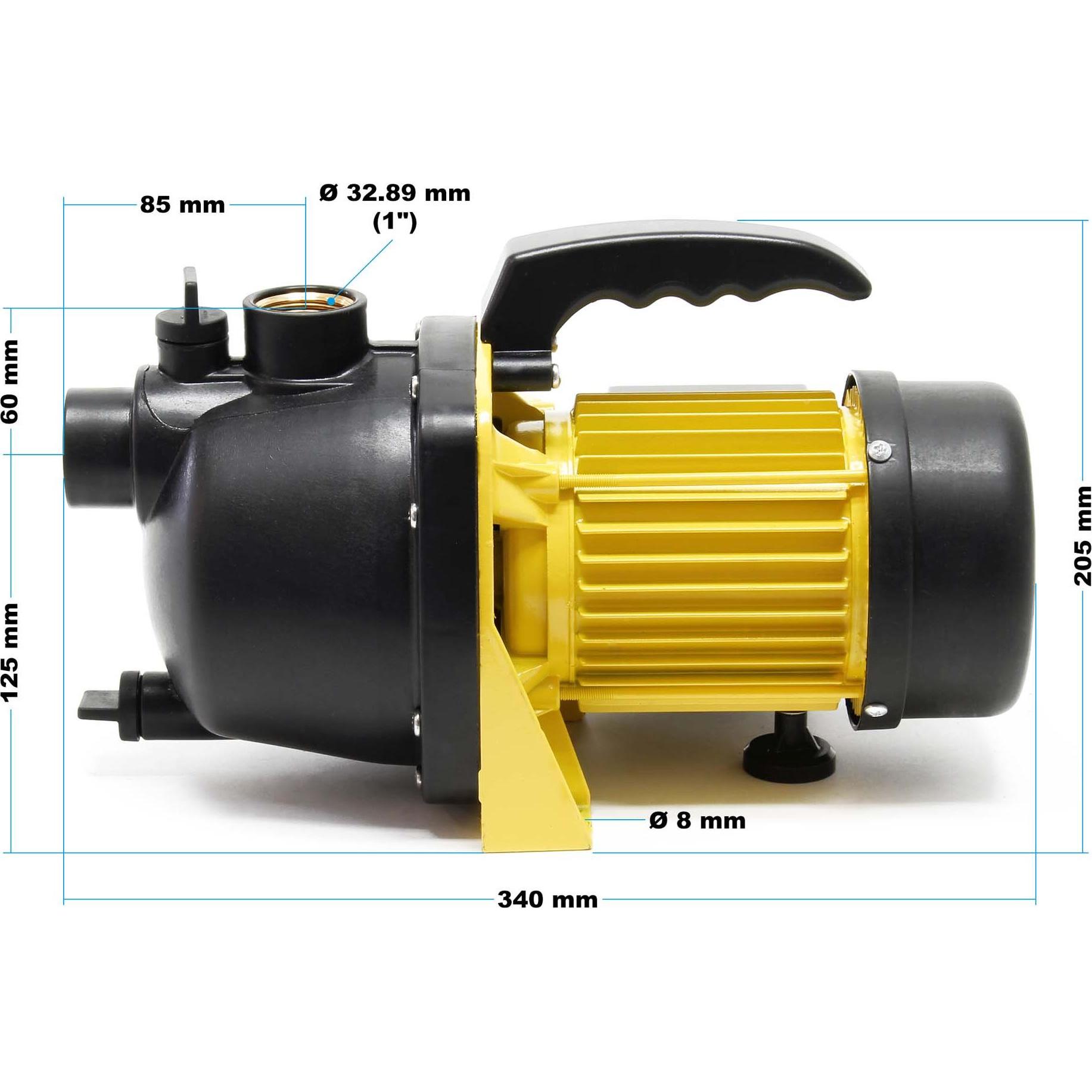Thumbnail - Wiltec, Wasserpumpe, Gartenpumpe 3800l/h Wasserpumpe 1200W Pumpe 4.8 bar Teich Regenwasserpumpe (Gartenpumpe)