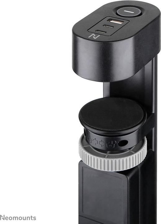 Image du produit Neomounts Tischsteckdose mit Klemme 3-fach/230V/USB-A/2xUSB-C/schwarz (Tables)