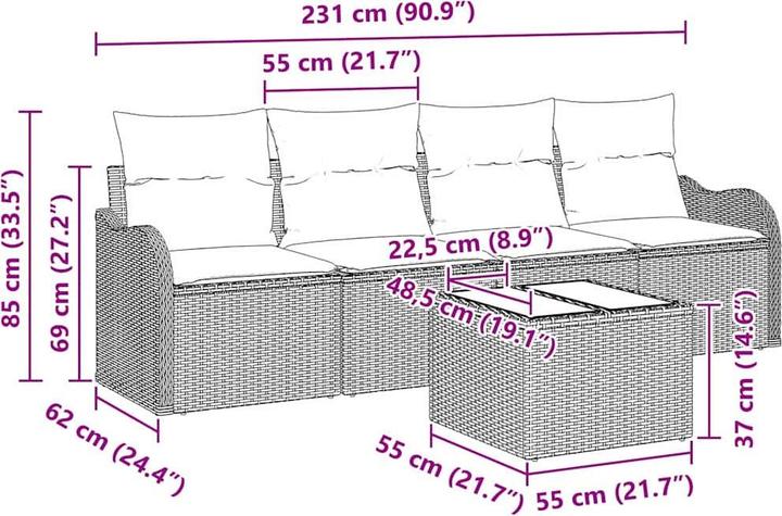 Produktbild vidaXL Mira