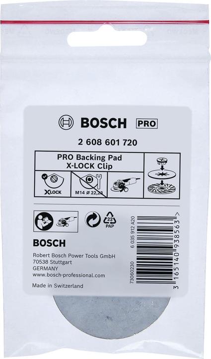 Image du produit Bosch Professional Zubehör PRO Backing Pad Clip X-Lock, Clip