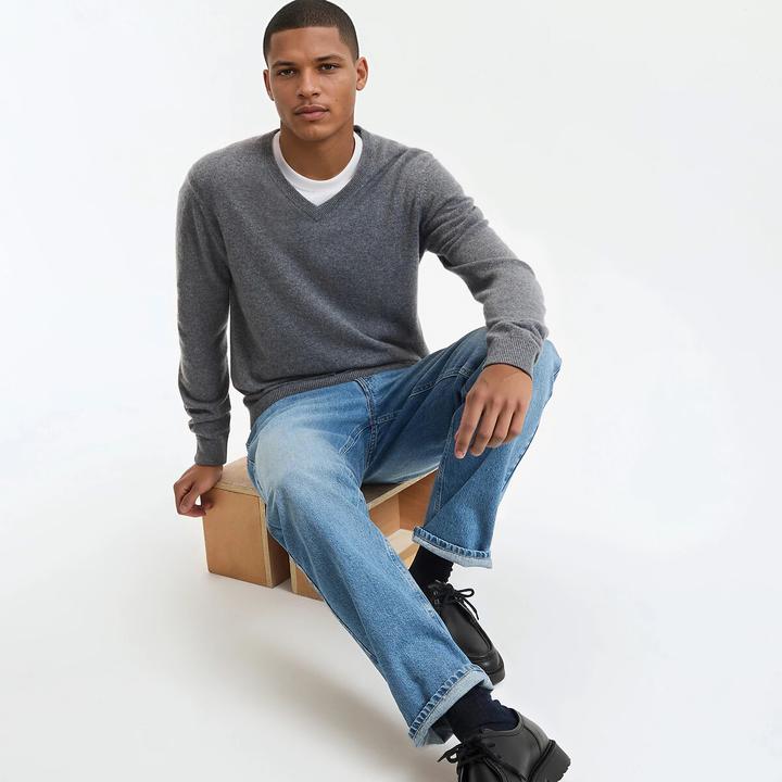 Actual product image La Redoute Collections Jumper with V-neck (S)