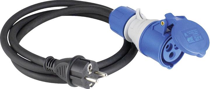 Produktbild As - Schwabe CEE Adapterleitung Französicher Standard Typ E (CEE 7/7, CEE 16/3)