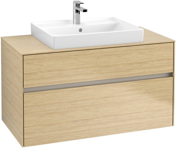 Produktbild Villeroy & Boch Collaro Waschbeckenunterschrank 1000x548x500 mm, 2 Auszüge, für Waschbecken mitti