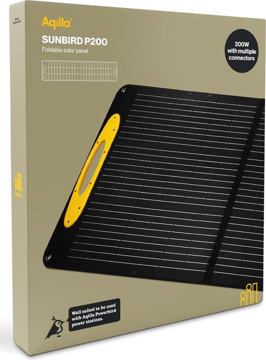 Immagine prodotto Aqiila SUNBIRD P200 AQSO200SUN010 Caricatore solare Cella solare di carica 9,75A 200W (200 W, 8.64 kg)