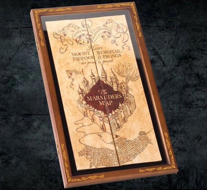 Actual product image Noble Collection Harry Potter Display for The Map of the Prowler