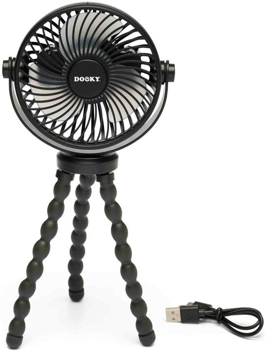Produktbild Dooky Kinderwagenventilator 29 x 15 x 6.5 cm, Schwarz