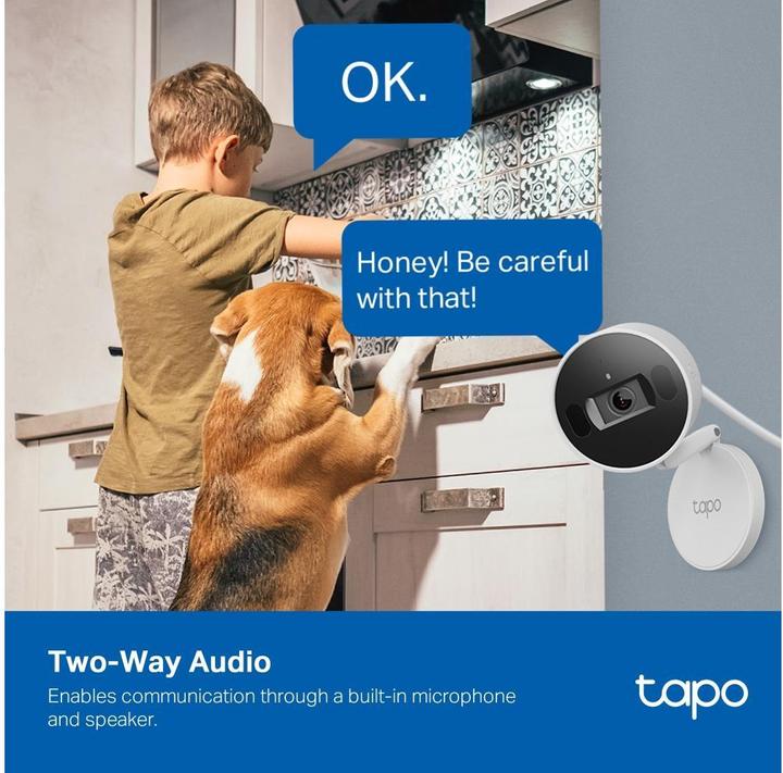 Produktbild TP-Link Tapo C125 AI 4MP QHD WLAN-Kamera MicroSD (2560 x 1440 Pixels)