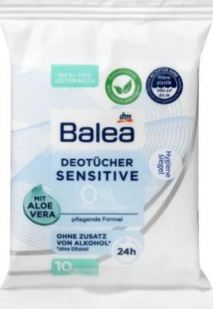 Produktbild dm Balea Deotücher Sensitive (Reinigungstücher Gesicht)
