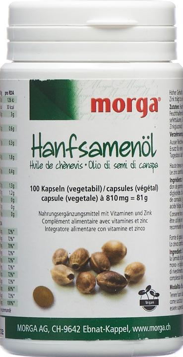 Produktbild Morga Hanfsamenöl Vegicaps (1 Stk., Kapseln, 80 g)