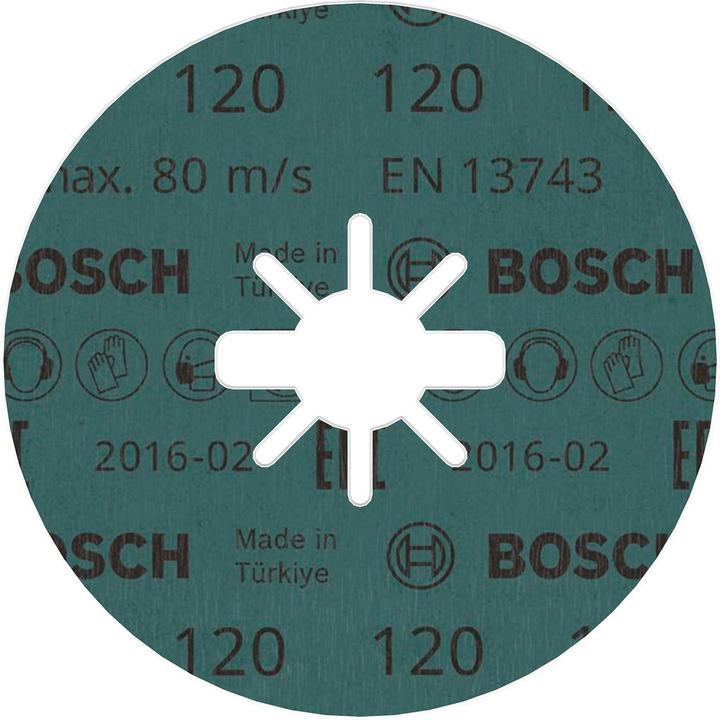 Productafbeelding Bosch Professional Zubehör Ø 115 mm X-LOCK vezelschijf korrel 120 R574 Beste voor metaal (120)