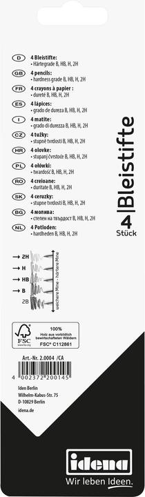 Productafbeelding Idena Potlood 4s H/HB/B/2H FSC100% (B, H, 2H, HB, 4 x)
