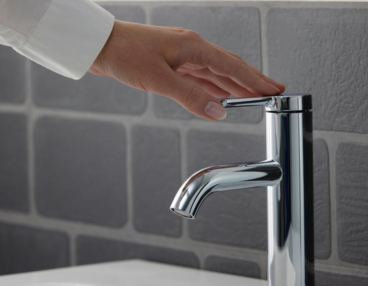 Actual product image Duravit Single lever basin mixer C.1 S without pop-up waste chrome