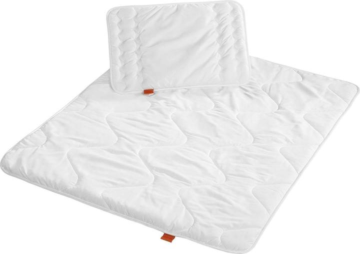 Milkii Duvet Steppdecke 135 x 100 cm + Flachkissen 40 x 60 cm (135 x 100 cm)