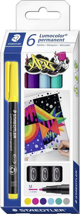 Actual product image Staedtler Lumocolor permanent pen 317 Permanent universal pencils M (6x)