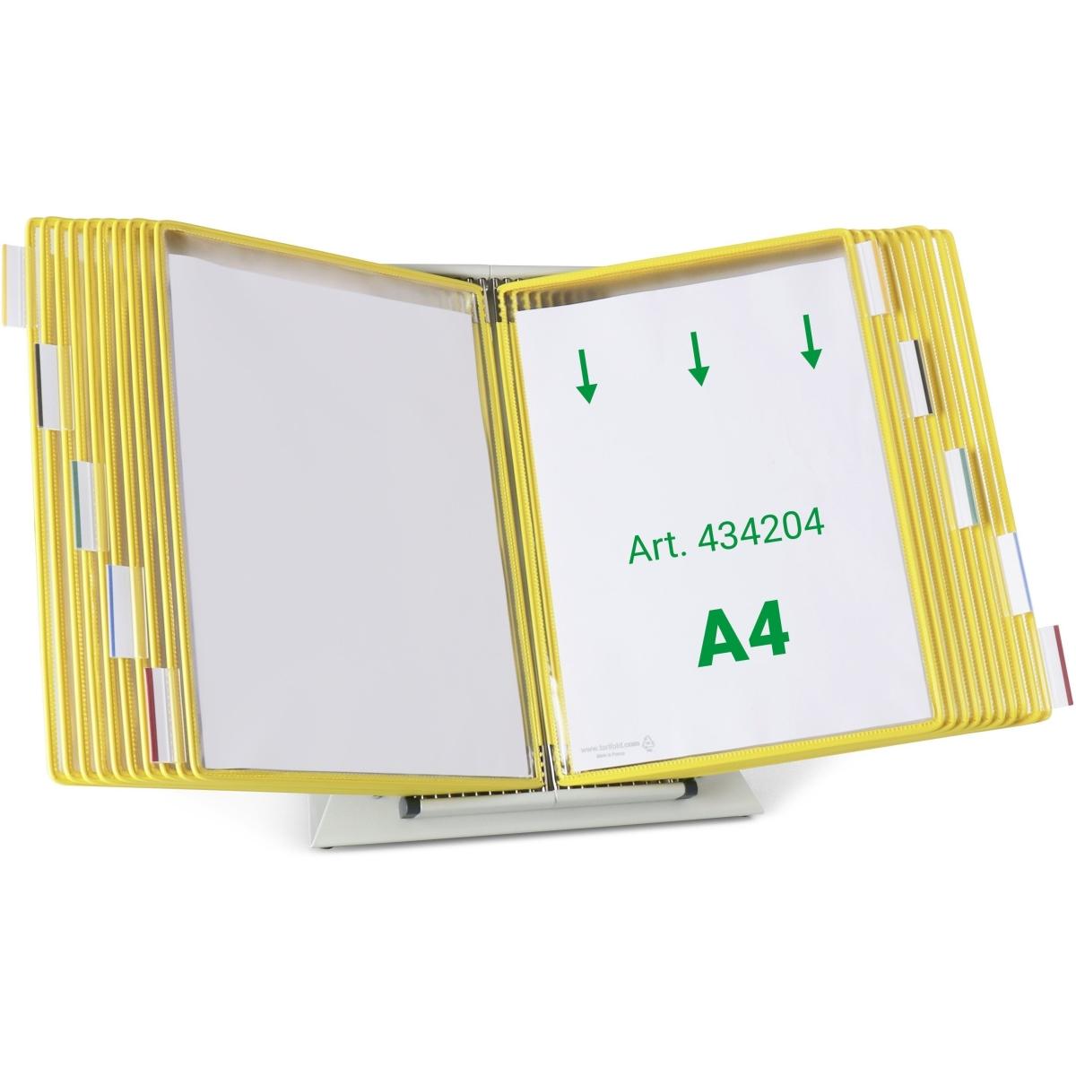 Thumbnail - Tarifold, Informationsschild, Sichttafelsystem 434204 DIN A4 gelb mit 20 St. Sichttafeln