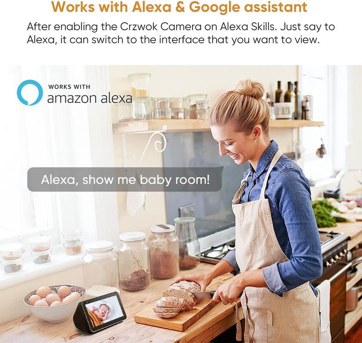 Produktbild Crzwok 1080P Überwachungskamera (2-Pack)